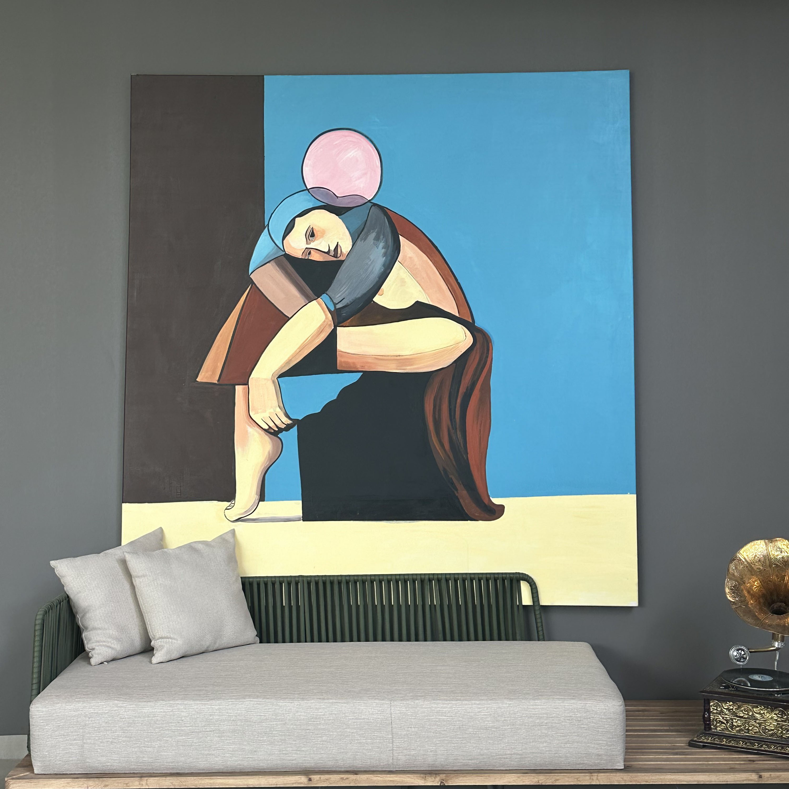 painting of a woman