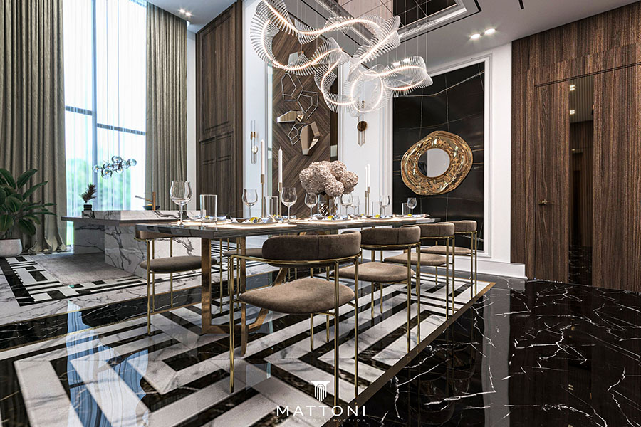 luxury modern kitchen & dining