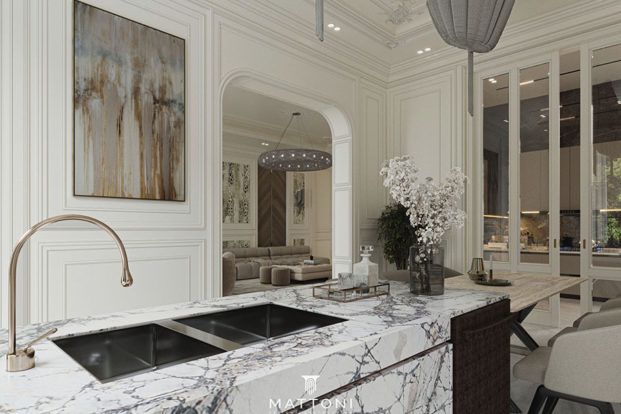 modern dining & kitchen