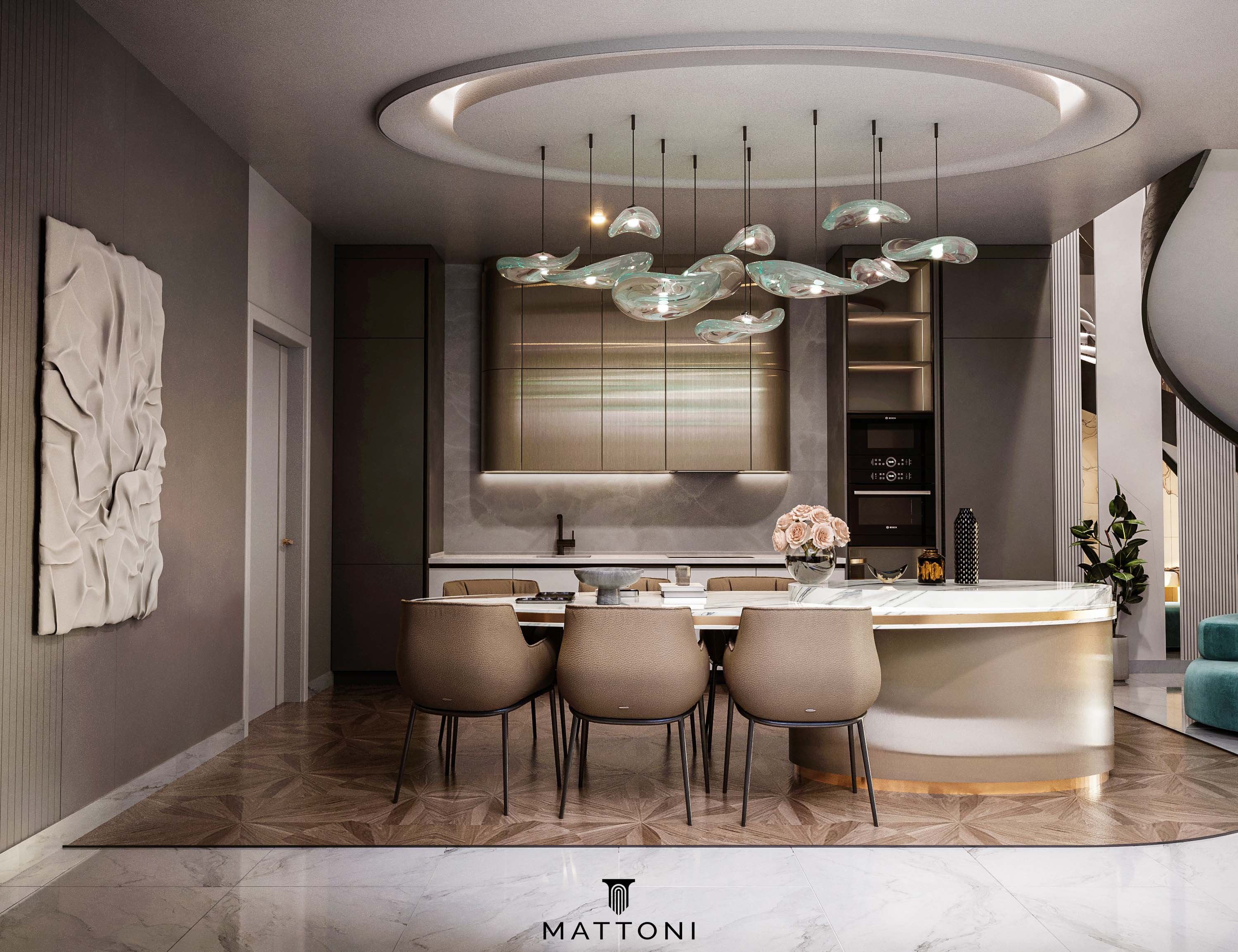 luxurious dining room
