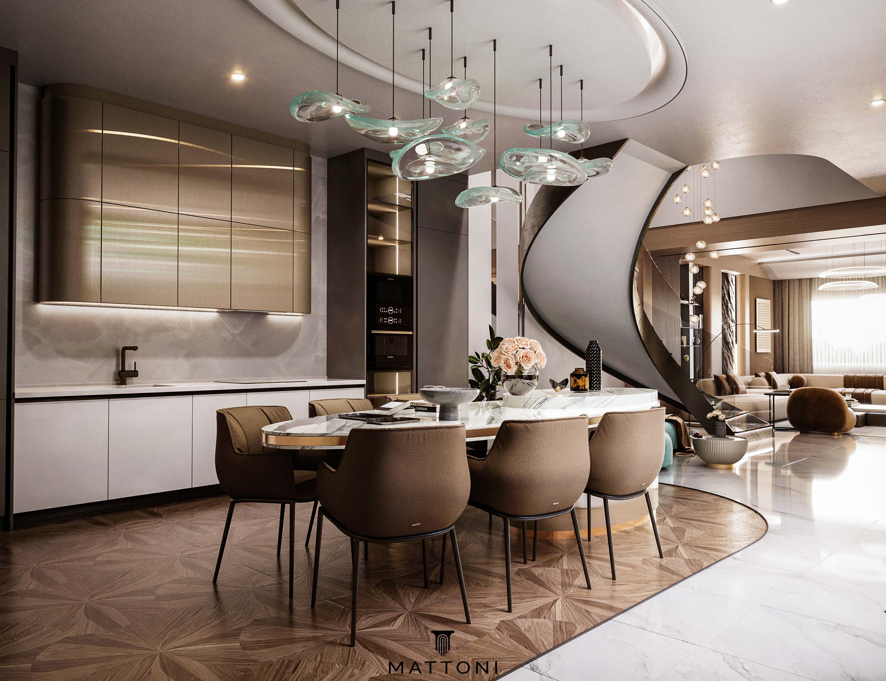 luxurious dining room