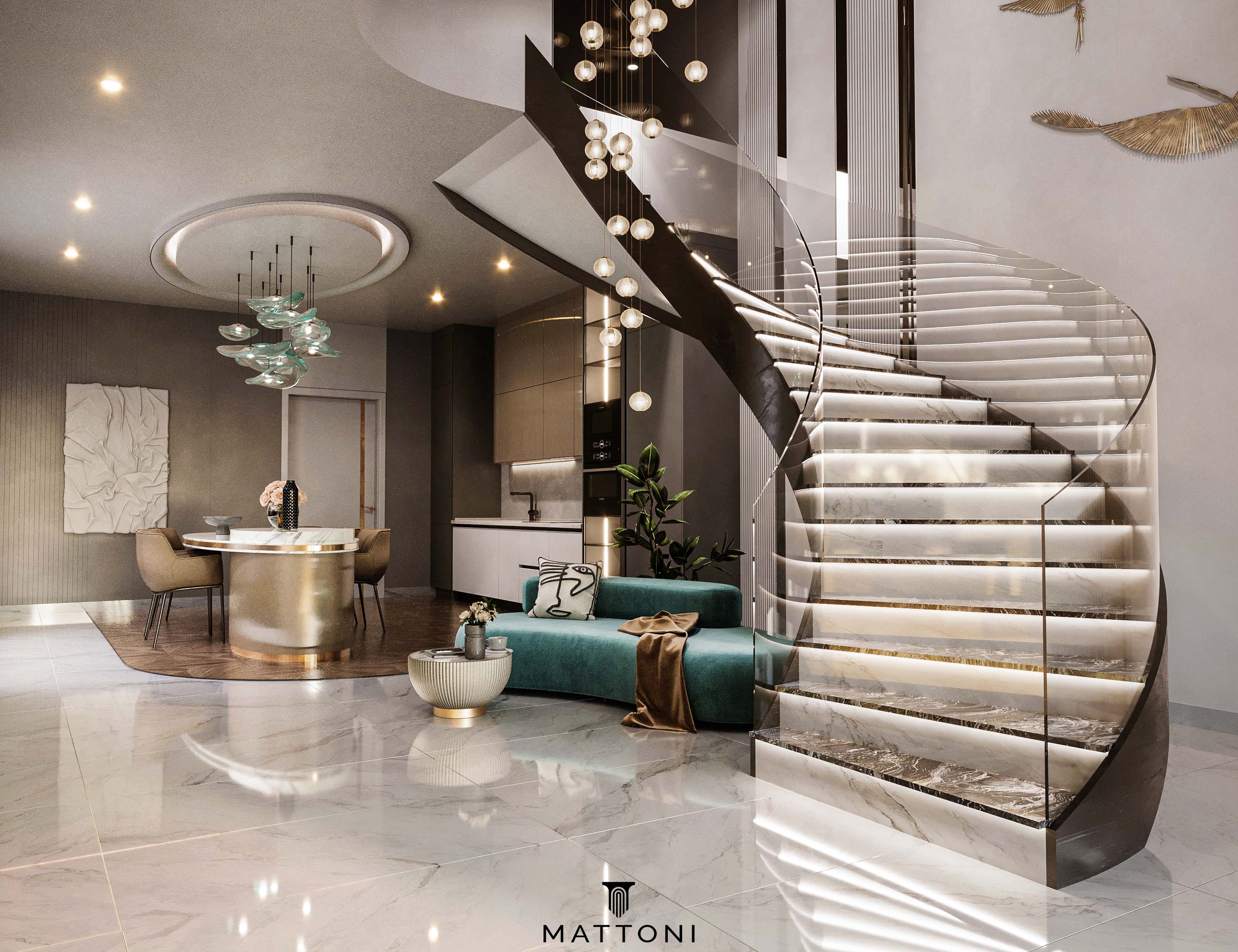 luxurious dining room