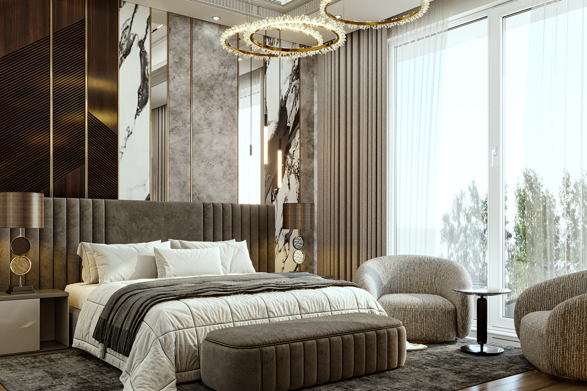neo classic bedroom