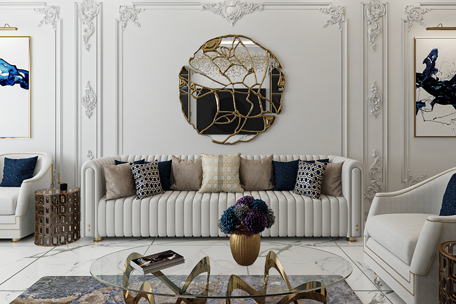 neo classic guest room