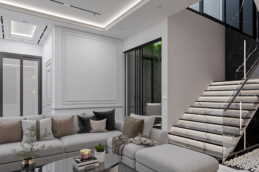 neo classic guest room
